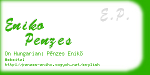 eniko penzes business card